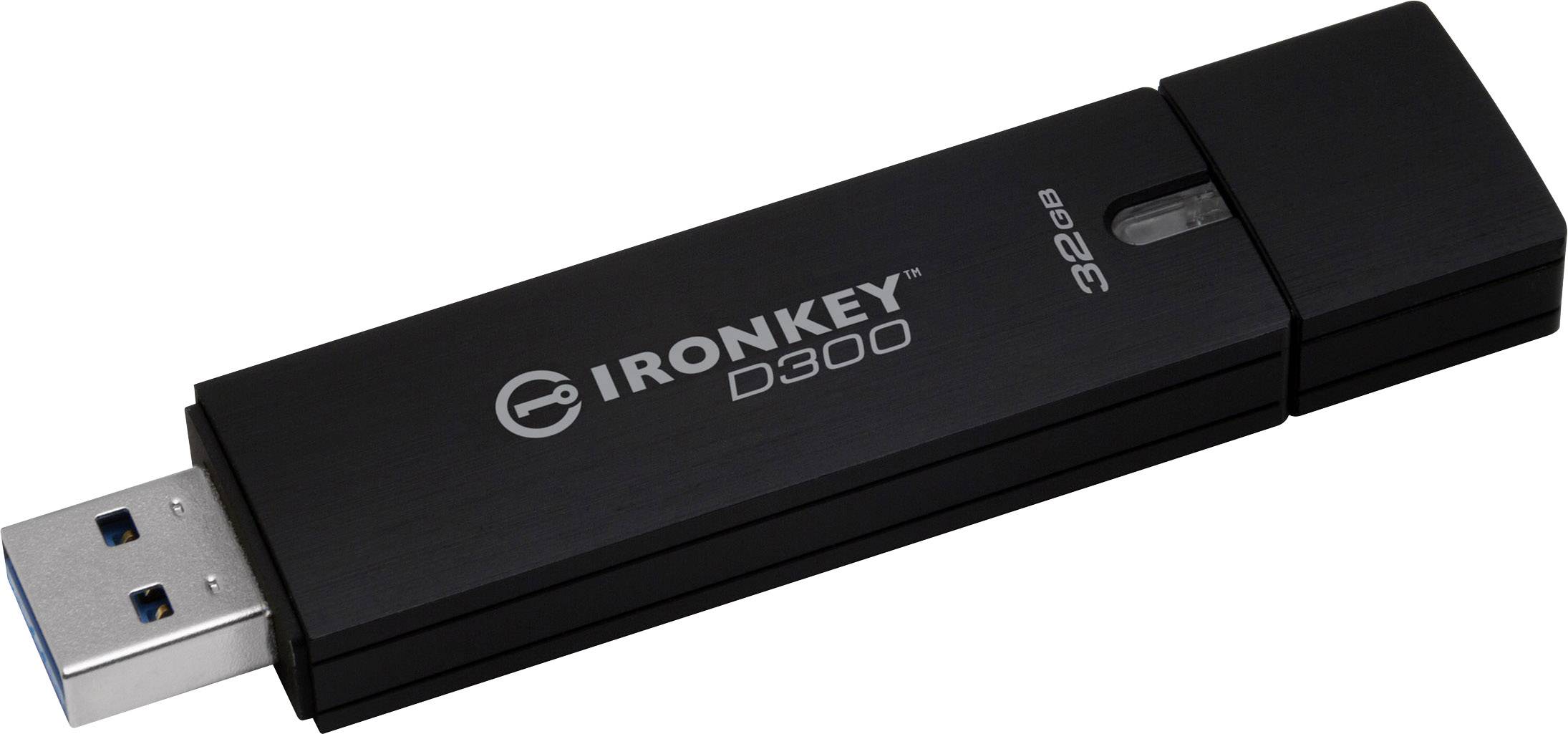 Kingston IronKey™ D300 USB-Stick 32 GB Schwarz IKD300/32GB USB 3.0
