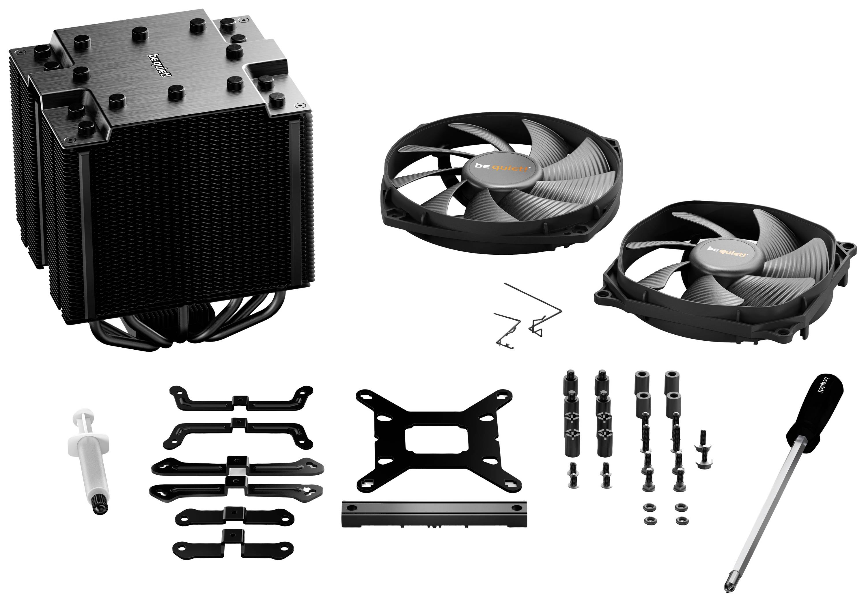 BeQuiet Dark Rock Pro 4 CPU-Kühler mit Lüfter AMD® AM5, AMD® AM4, Intel® LGA 2066, Intel® LGA 2011-V3, Intel® LGA 1700, Intel® LGA 1200, Inte