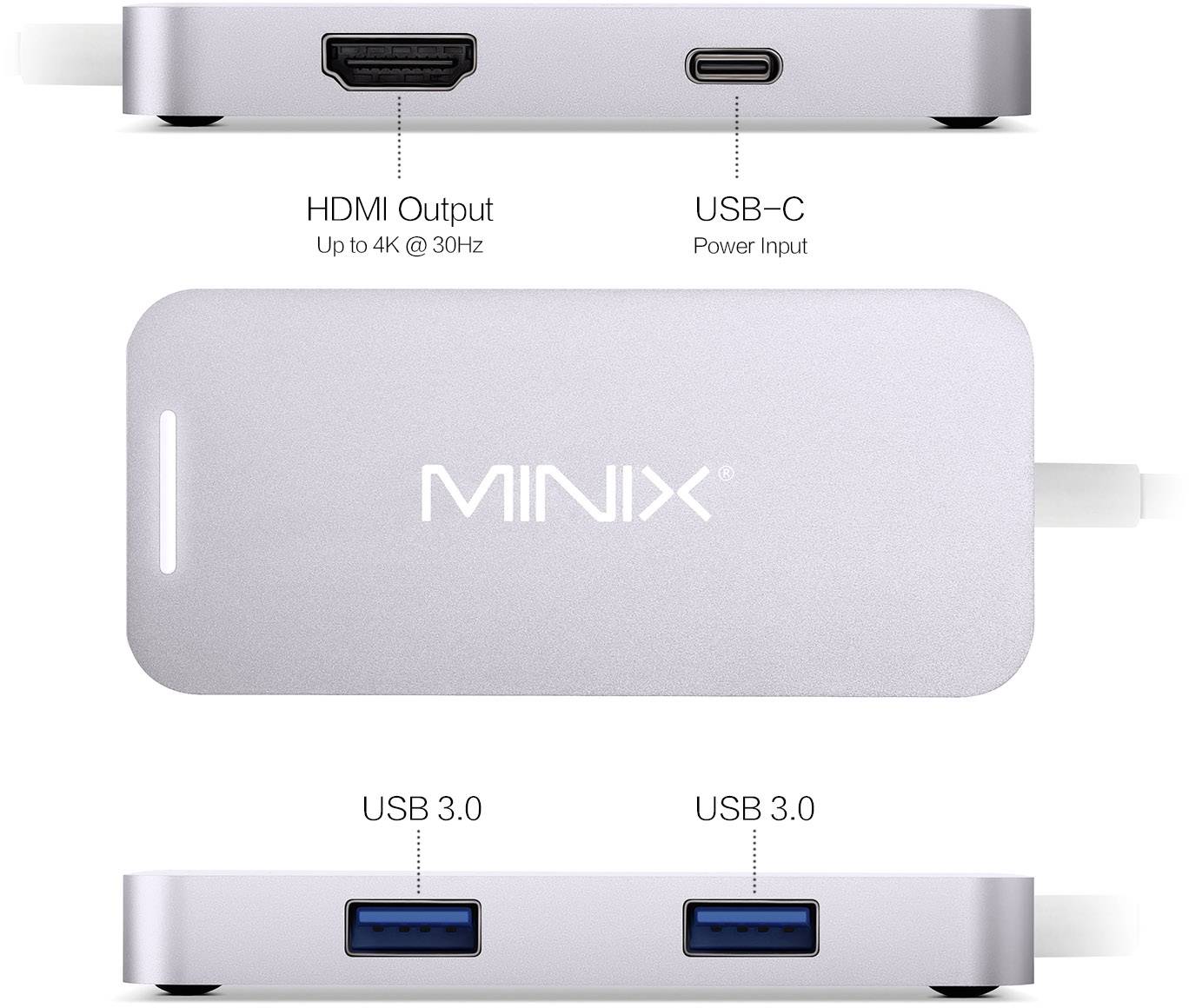 Minix NEO-C-MGR Notebook Dockingstation inkl. Ladefunktion