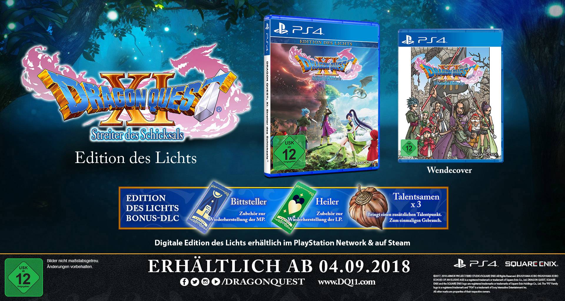 Dragon Quest XI: Streiter des Schicksals - Edition des Lichts PS4 USK: 12