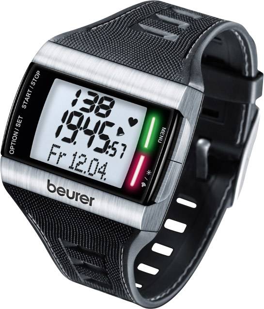 Beurer PM 62 Pulsuhr mit Brustgurt Schwarz