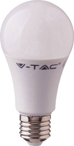 V-TAC LED EEK A+ (A++ - E) E27 Glühlampenform 9W = 60W Warmweiß (Ø x L) 58mm x 106mm