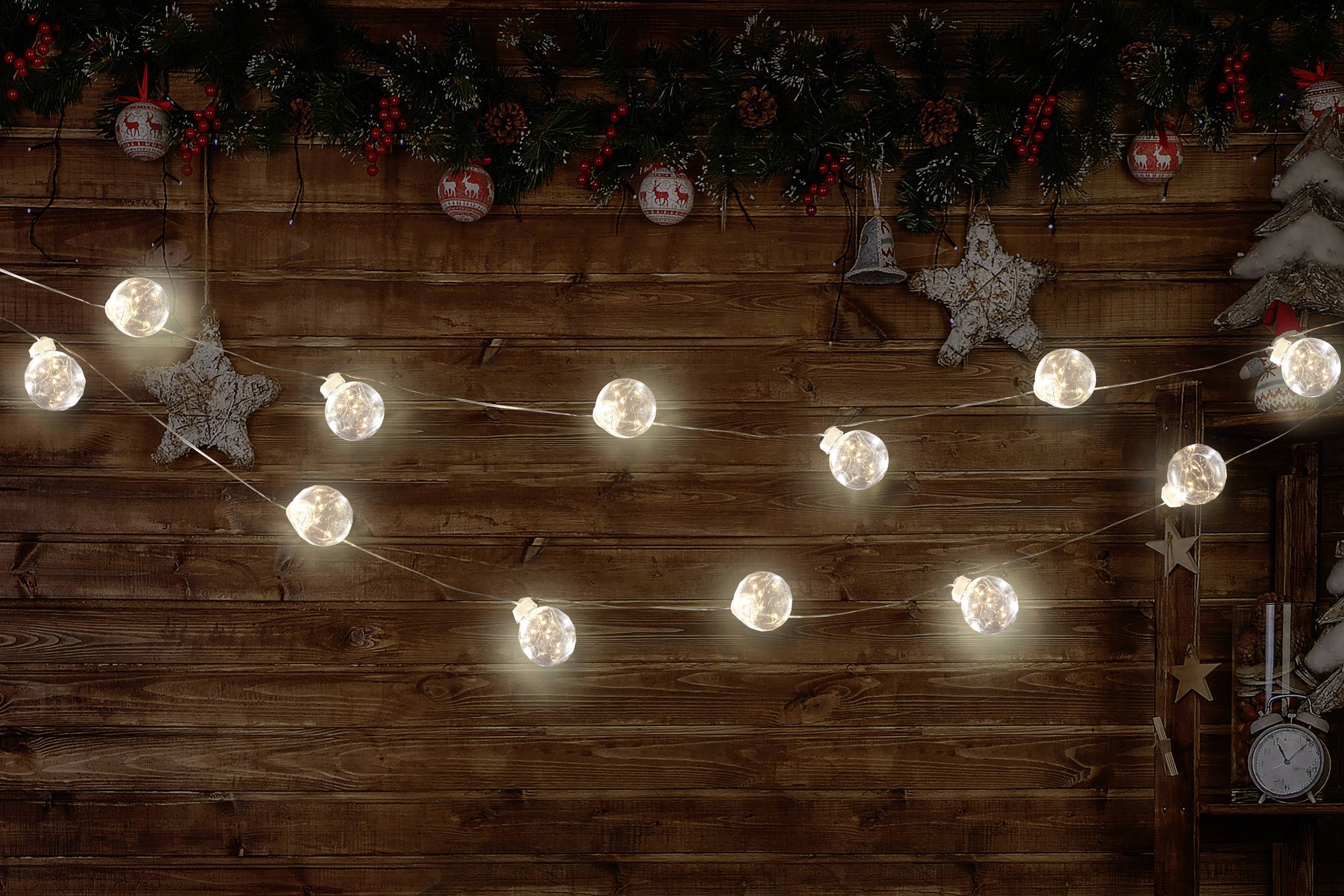 Polarlite PL-8393870 Motiv-Lichterkette Kugeln Innen netzbetrieben Anzahl Leuchtmittel 80 LED