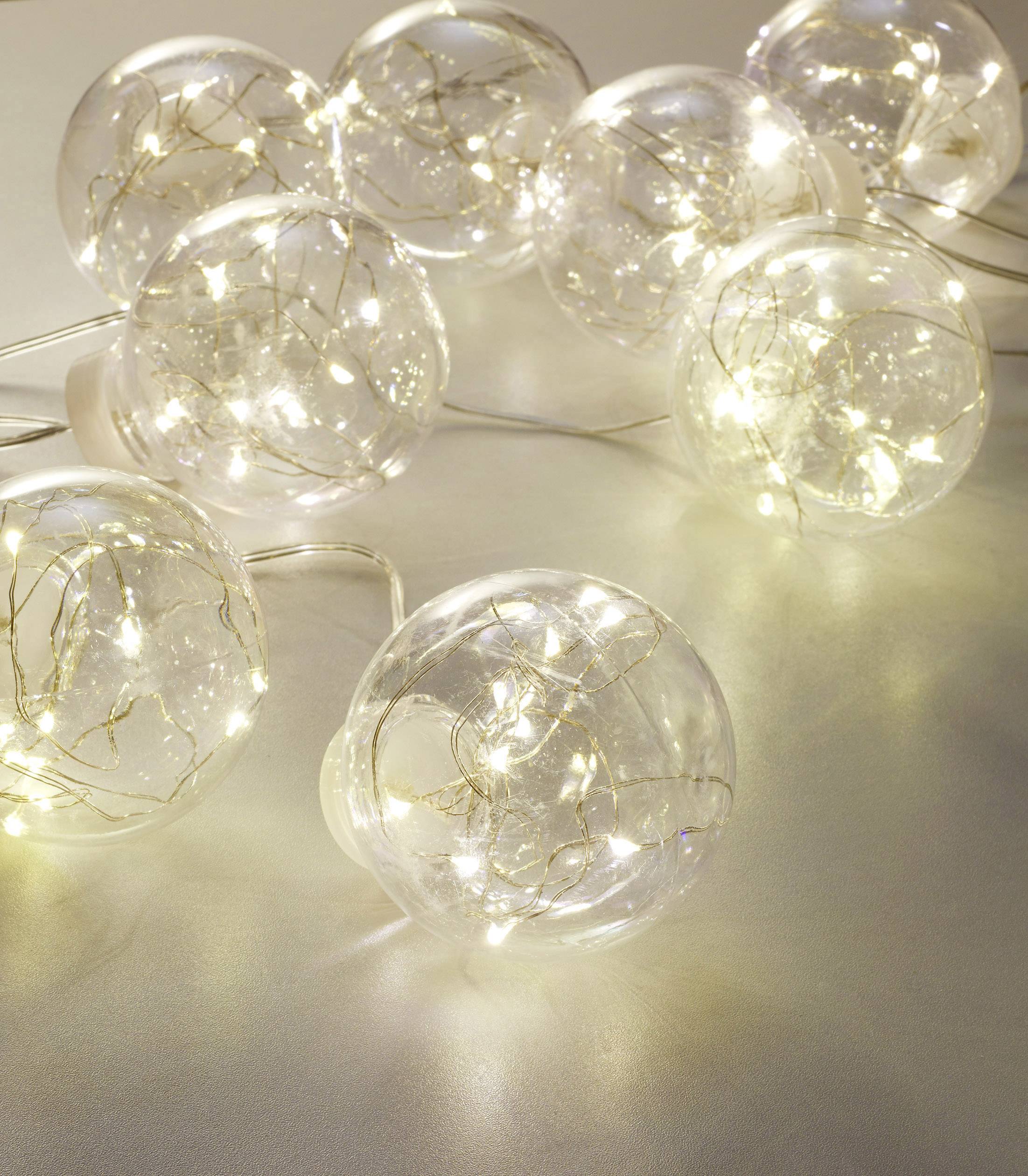Polarlite PL-8393870 Motiv-Lichterkette Kugeln Innen netzbetrieben Anzahl Leuchtmittel 80 LED