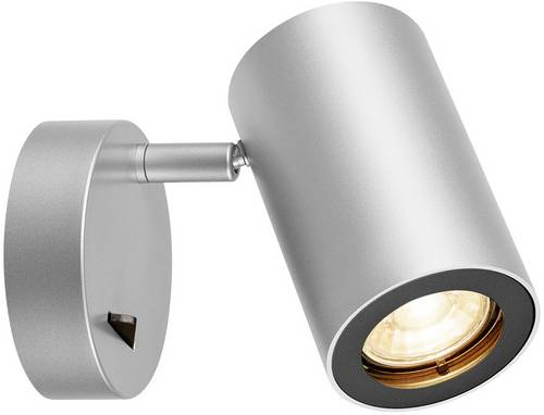 SLV 1000732 Wandleuchte GU10 Silber-Grau, Weiß