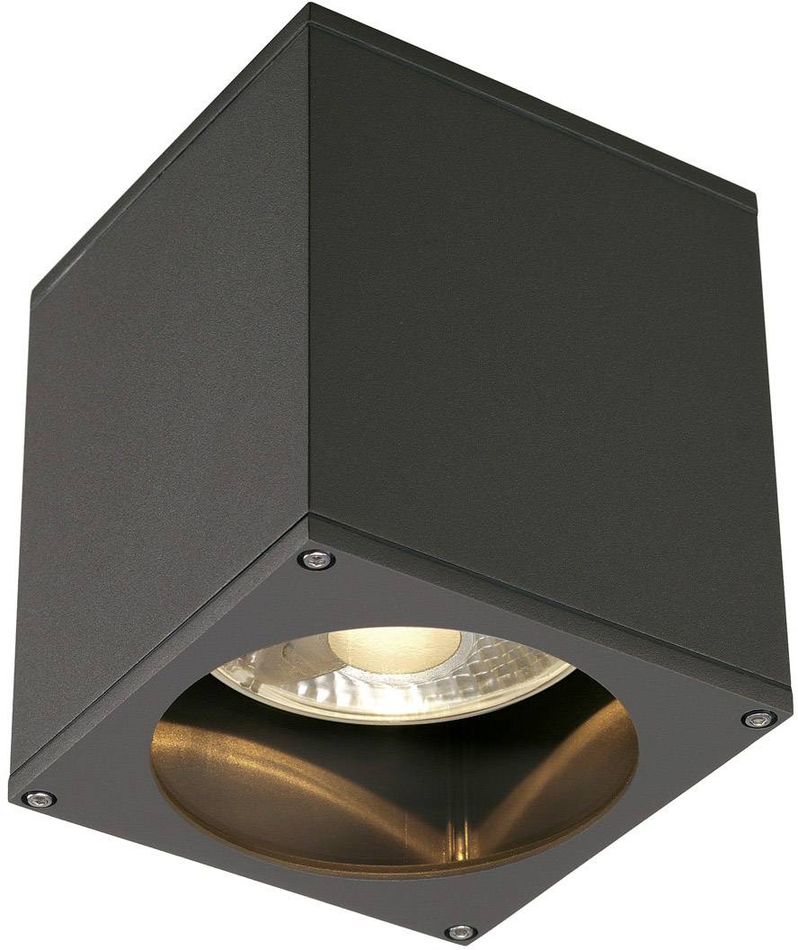 SLV 229555 Big Theo Außendeckenleuchte Halogen, LED GU10 75W Anthrazit