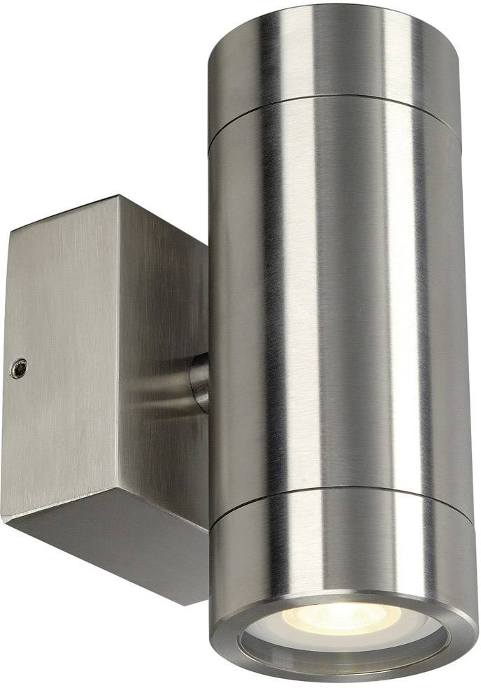 SLV Astina Steel 233302 Außenwandleuchte LED, Halogen GU10 70W Edelstahl