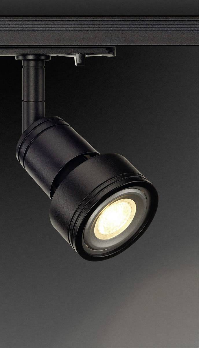 SLV 143390 Hochvolt-Schienensystem-Leuchte GU10 Schwarz (matt)