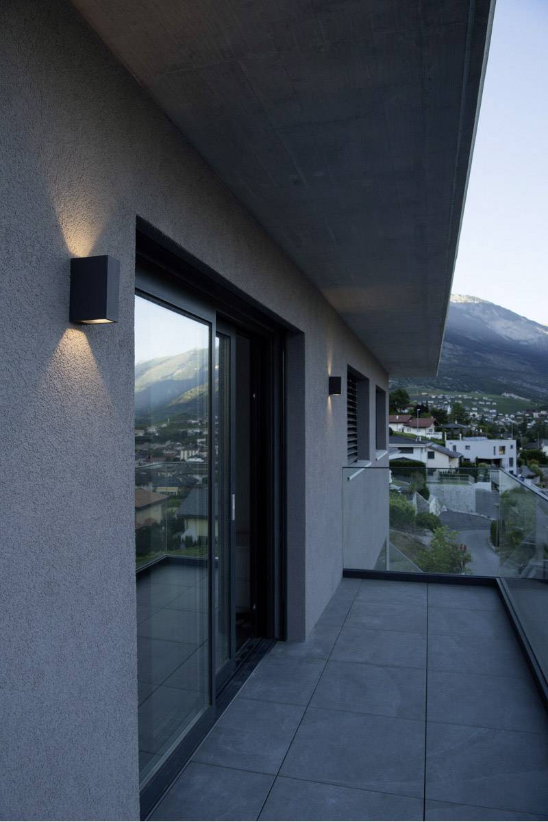 SLV Quad 2 XL 232445 LED-Außenwandleuchte 6.4W Anthrazit