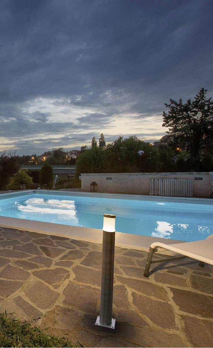 SLV 228110 LED-Außenstandleuchte 8.6W Edelstahl