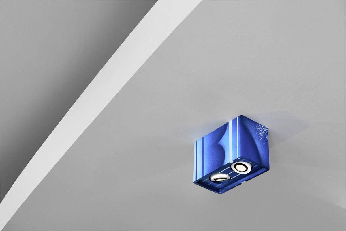 SLV 148052 Plastra Box Deckenleuchte Halogen, LED GU10  70 W Weiß