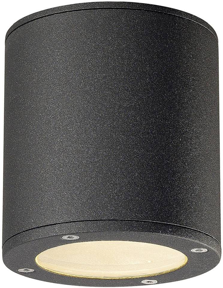 SLV 231545 Sitra Außendeckenleuchte LED, Energiesparlampe GX53 9W Anthrazit