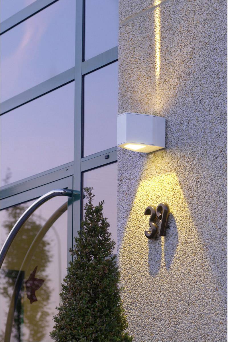 SLV 229664 LED-Außenwandleuchte 18W Silber