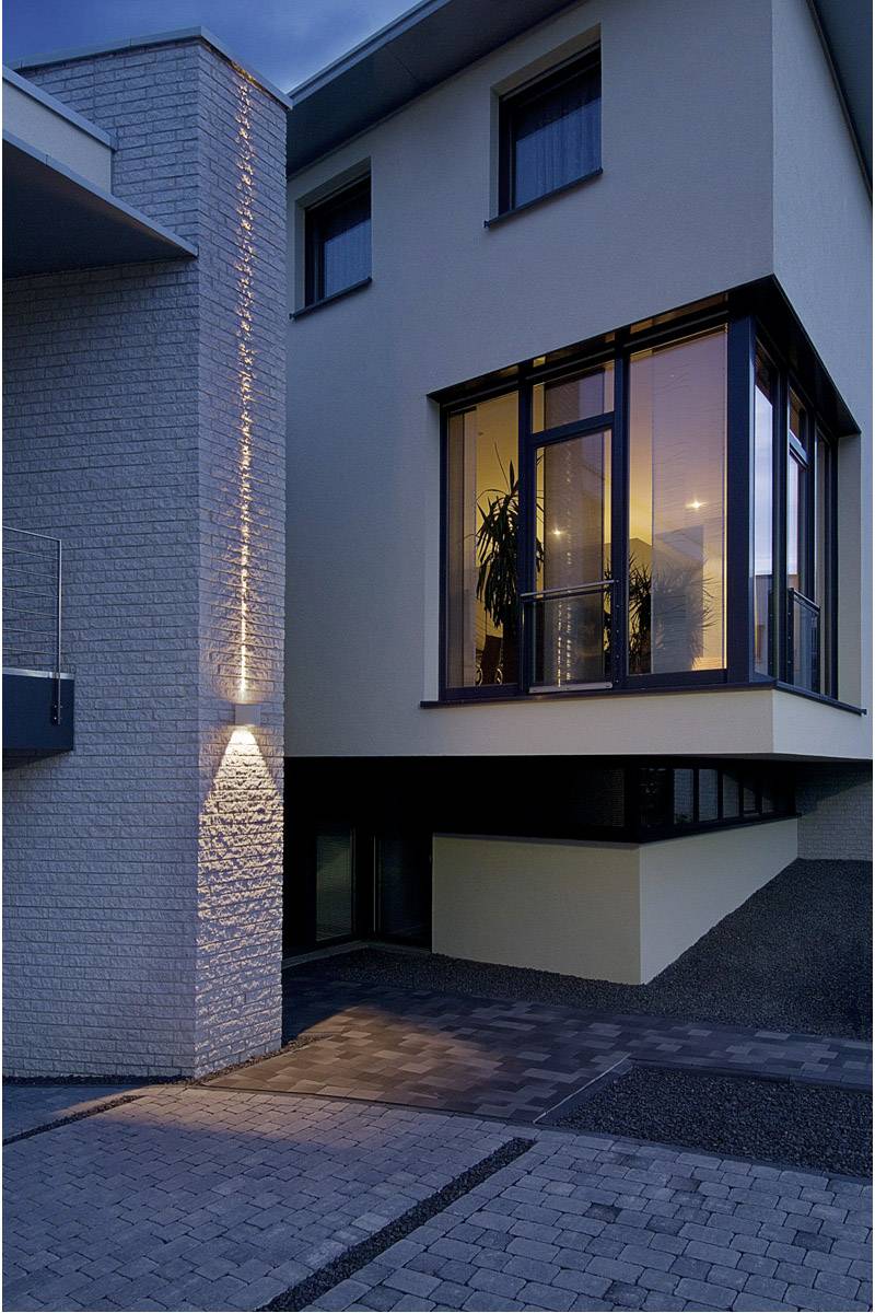 SLV 229664 LED-Außenwandleuchte 18W Silber