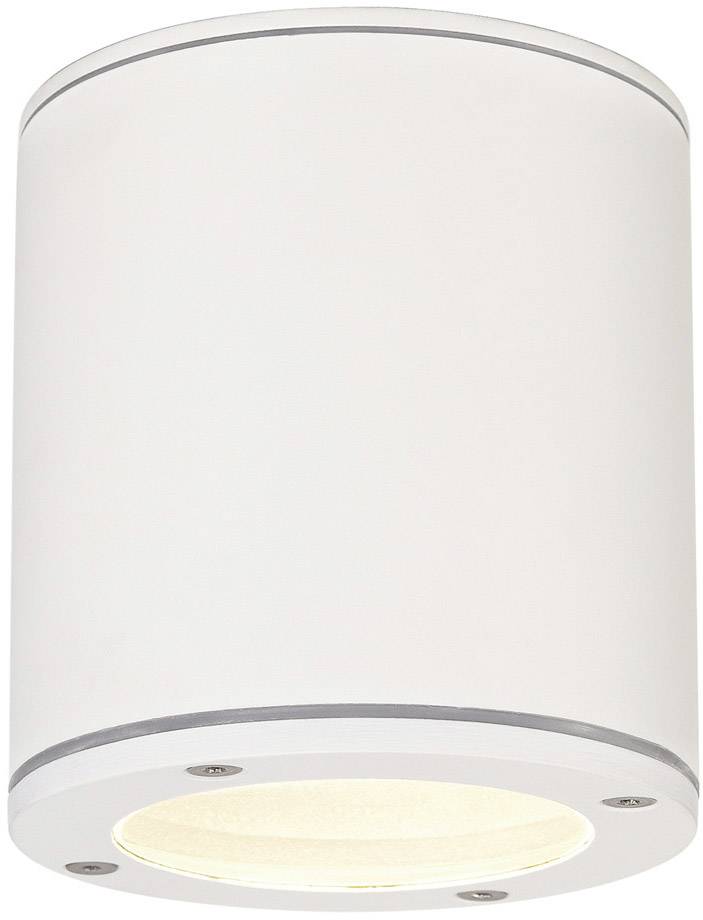 SLV 231541 Sitra Außendeckenleuchte LED, Energiesparlampe GX53 9W Weiß