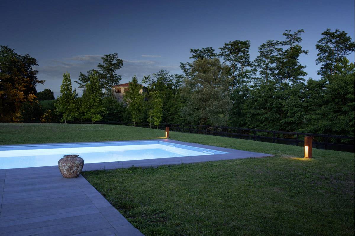 SLV 233447 LED-Außenstandleuchte 8.6W Rost