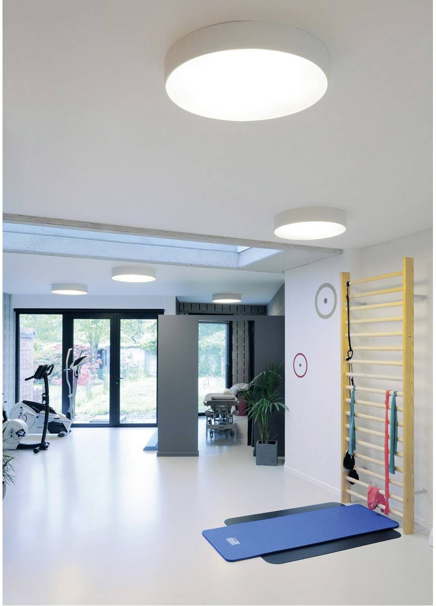 SLV 135124 LED-Deckenleuchte 40W Silber-Grau