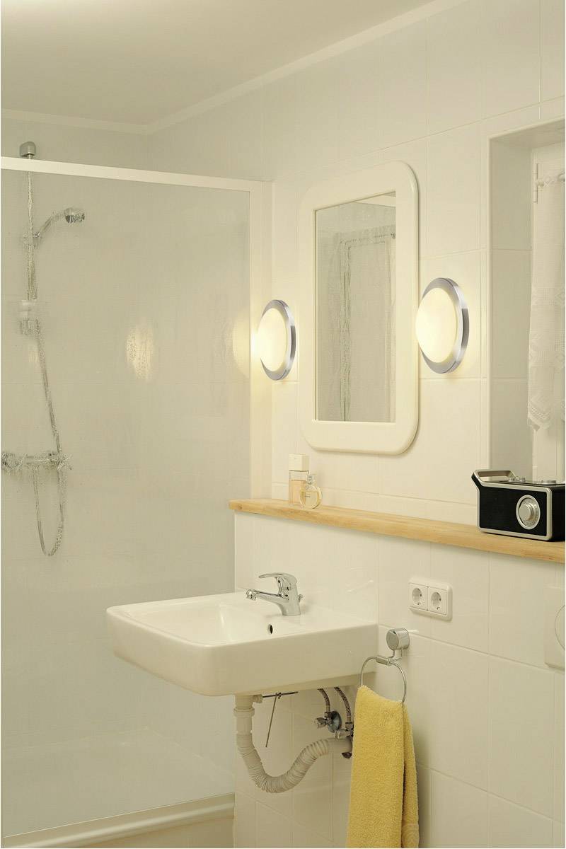 SLV 155236 Deckenleuchte LED, Energiesparlampe E27 60W Aluminium (gebürstet)