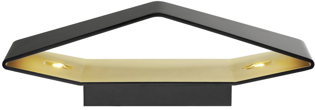 SLV 151740 LED-Wandleuchte 22W Schwarz, Messing