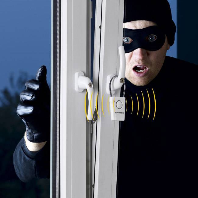 Easymaxx Türgriff-Alarm Weiß 115 dB 00023