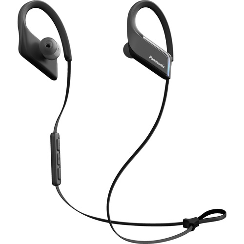 Écouteurs intra-auriculaires Panasonic RP-BTS55E Bluetooth micro-casque, résistant à l'eau noir