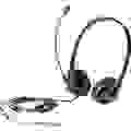 HP Business V2 Computer Over Ear Headset kabelgebunden Schwarz Mikrofon-Rauschunterdrückung Lautstärkeregelung