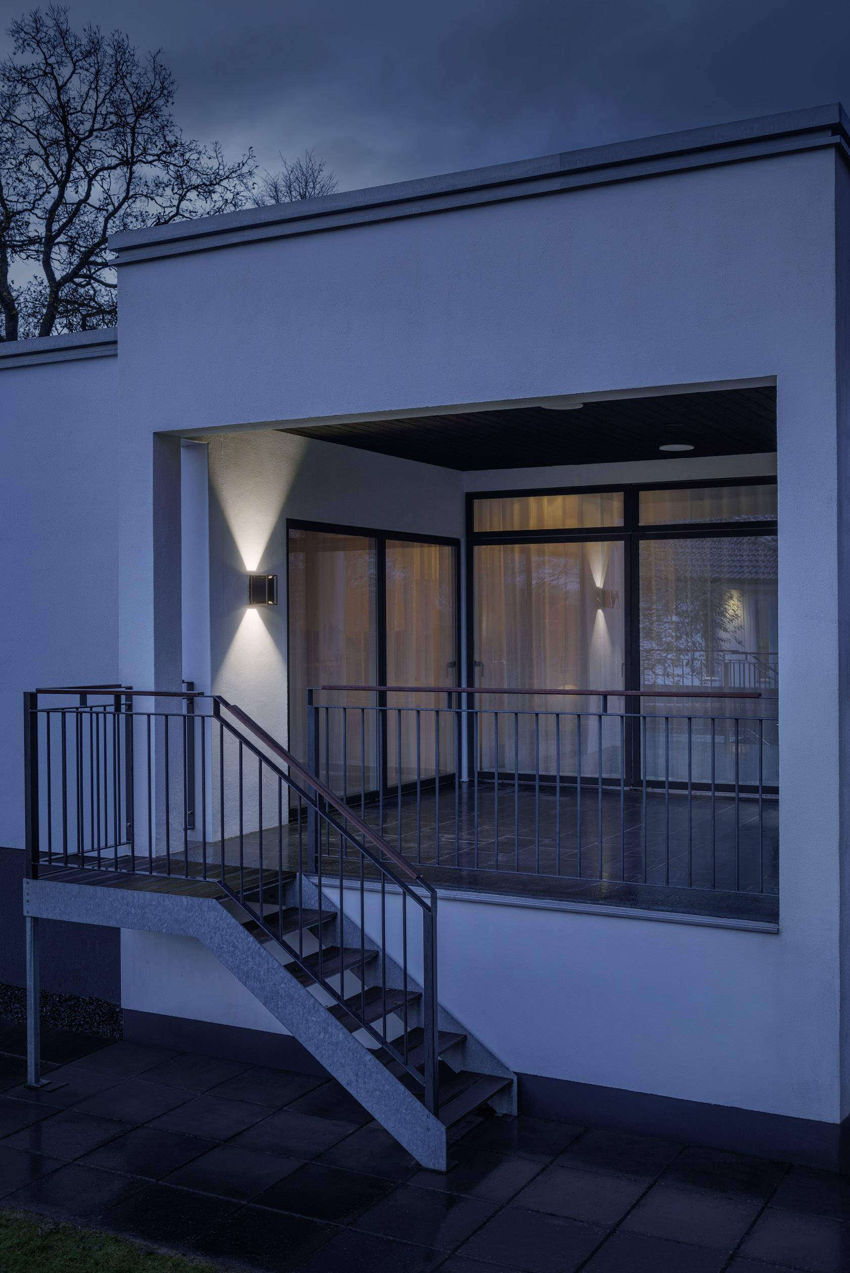 Konstsmide Vale 423-759 Außenwandleuchte LED GU10 14W Schwarz, Kupfer