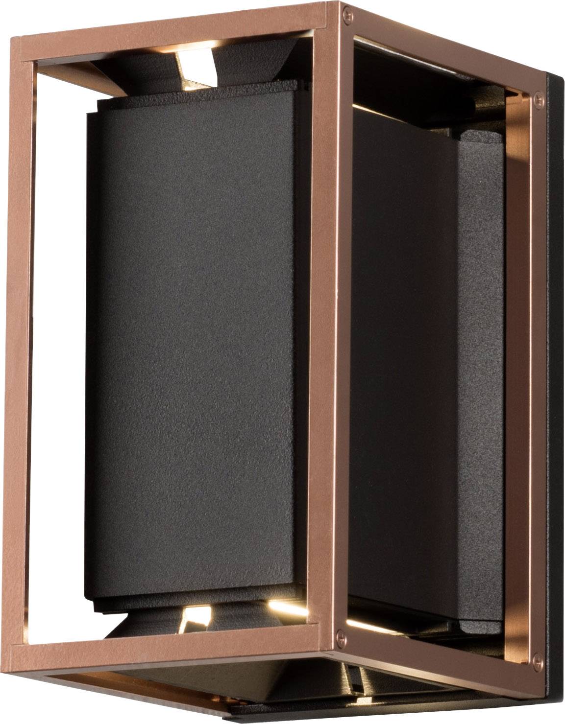 Konstsmide Vale 423-759 Außenwandleuchte LED GU10 14W Schwarz, Kupfer