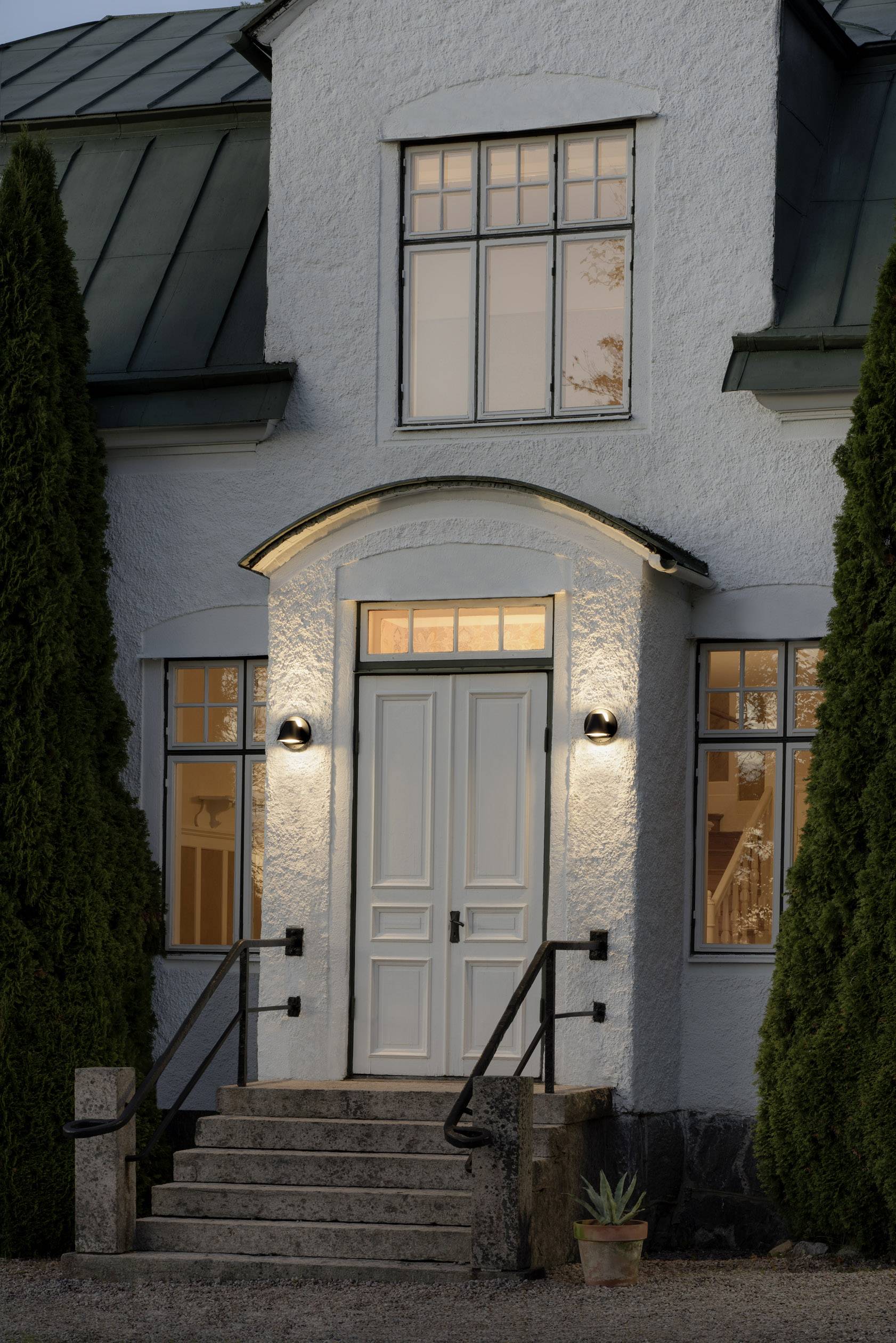 Konstsmide Hild 426-750 Außenwandleuchte LED GU10 14W Schwarz