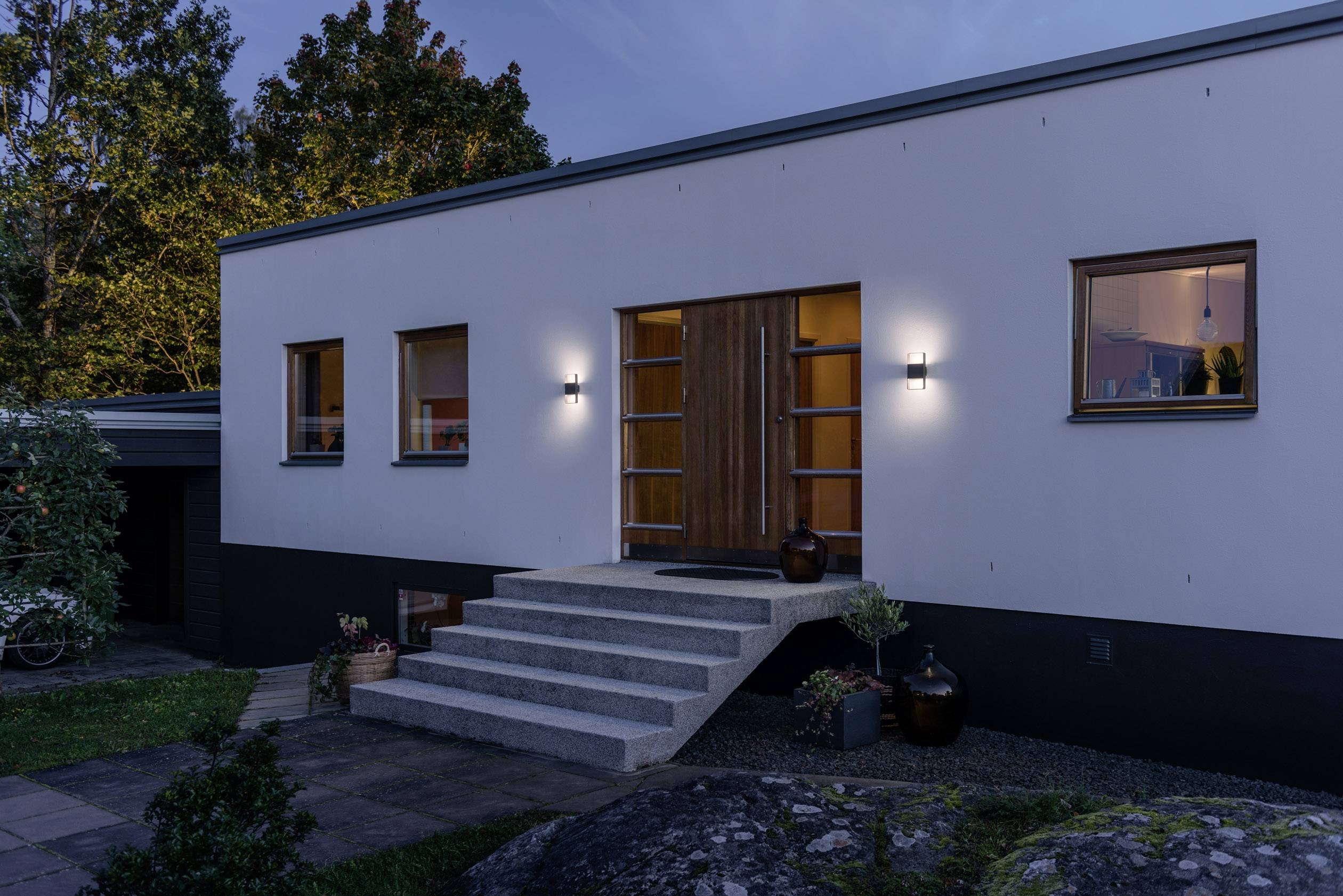 Konstsmide Matera 7851-370 LED-Außenwandleuchte  12 W Warmweiß Anthrazit