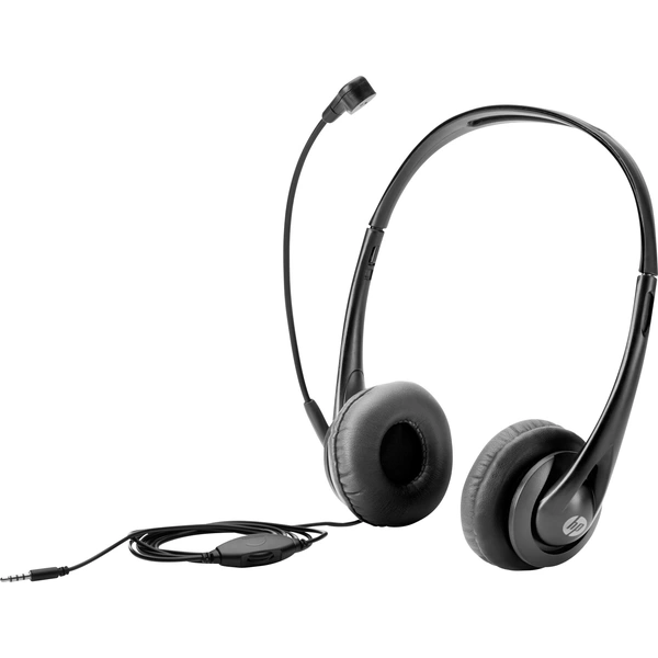 HP T1A66AA Over Ear Headset kabelgebunden Stereo Schwarz Mikrofon-Rauschunterdrückung Lautstärkeregelung Computer HP T1A66AA Over Ear Headset kabelgebunden Stereo Schwarz Mikrofon-Rauschunterdrückung Lautstärkeregelung Computer