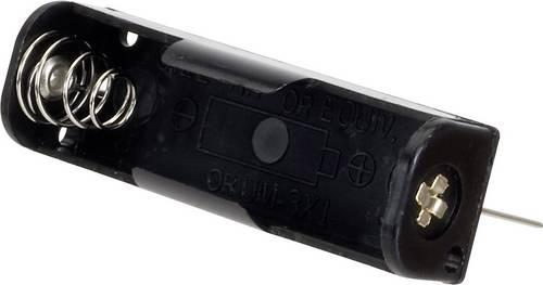 TRU COMPONENTS BH-311-1P Batteriehalter 1x Mignon (AA) Kontaktpole