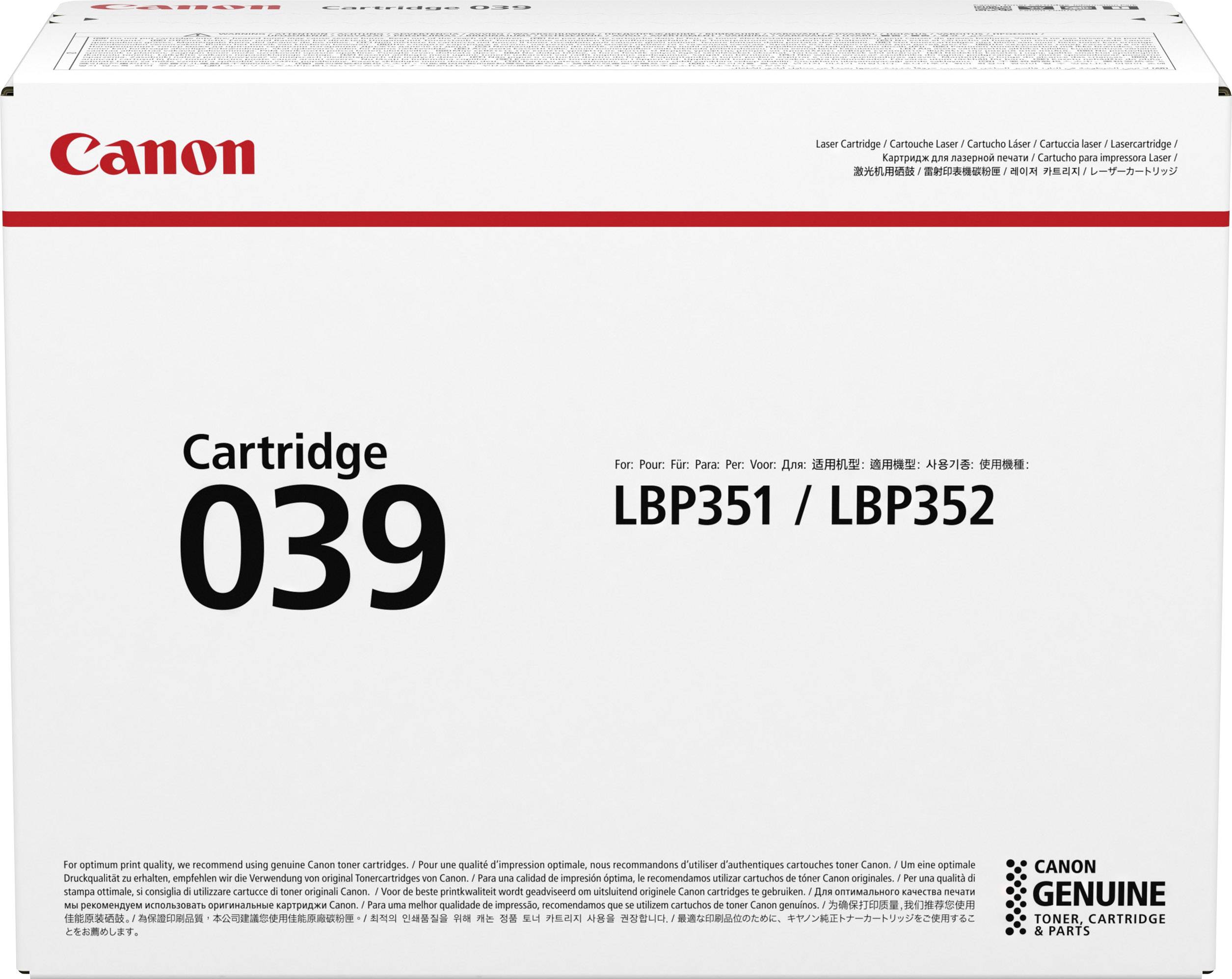 Canon Toner 039 Original Schwarz 11000 Seiten 0287C001