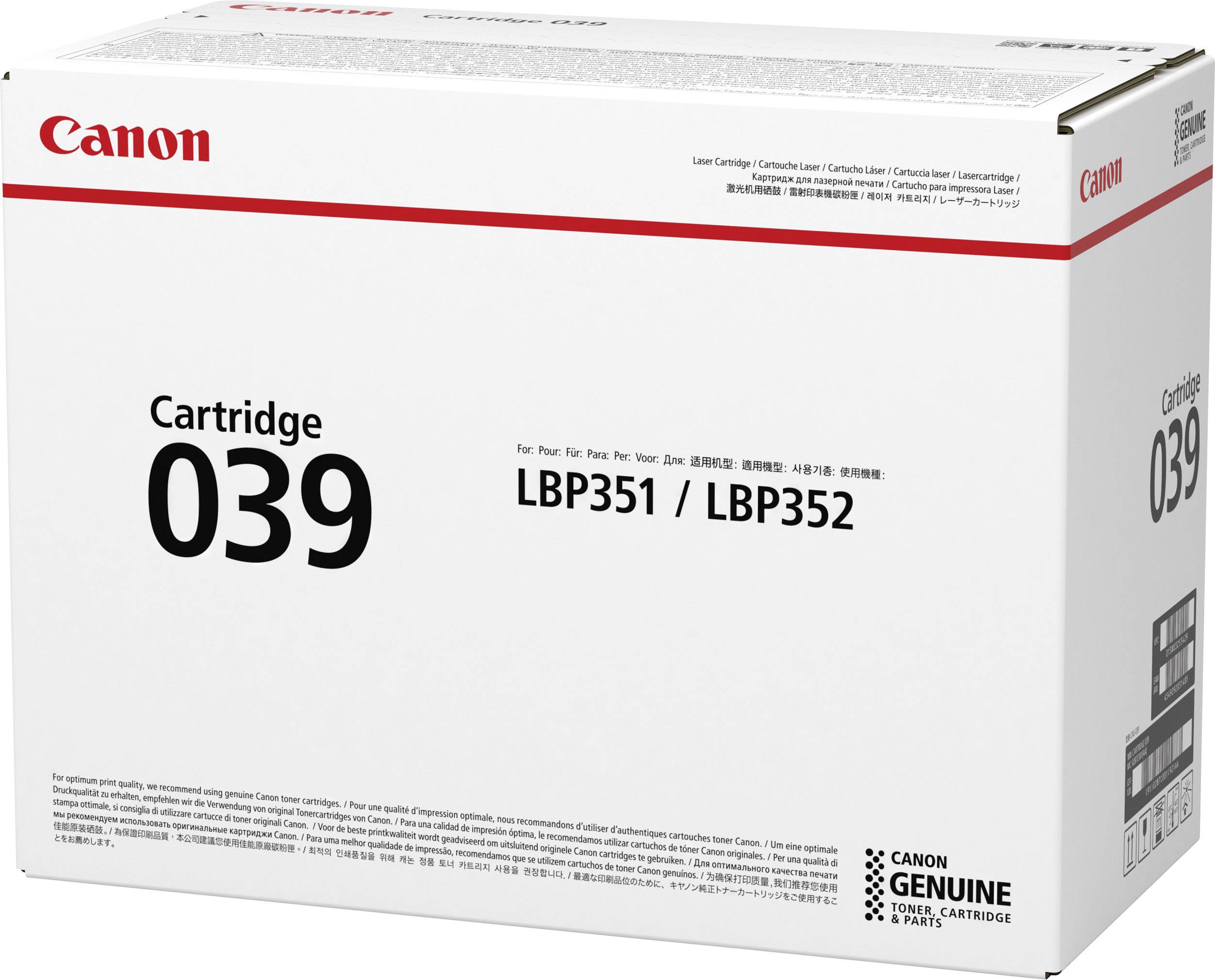 Canon Toner 039 Original Schwarz 11000 Seiten 0287C001