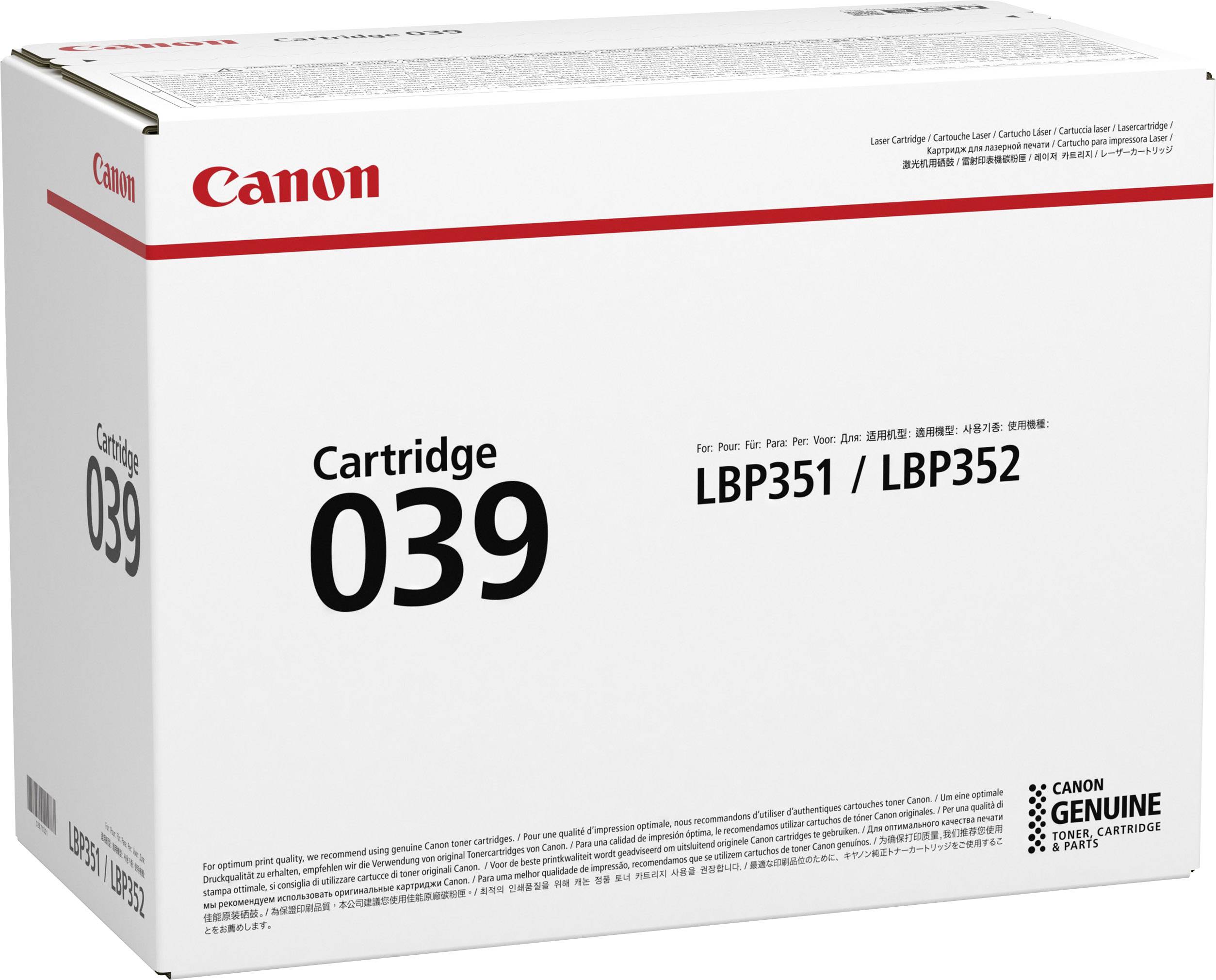 Canon Toner 039 Original Schwarz 11000 Seiten 0287C001