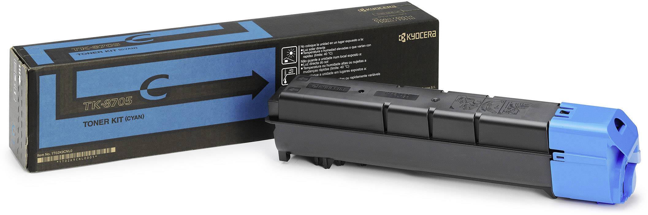 Kyocera Toner TK-8705C Original Cyan 30000 Seiten 1T02K9CNL0