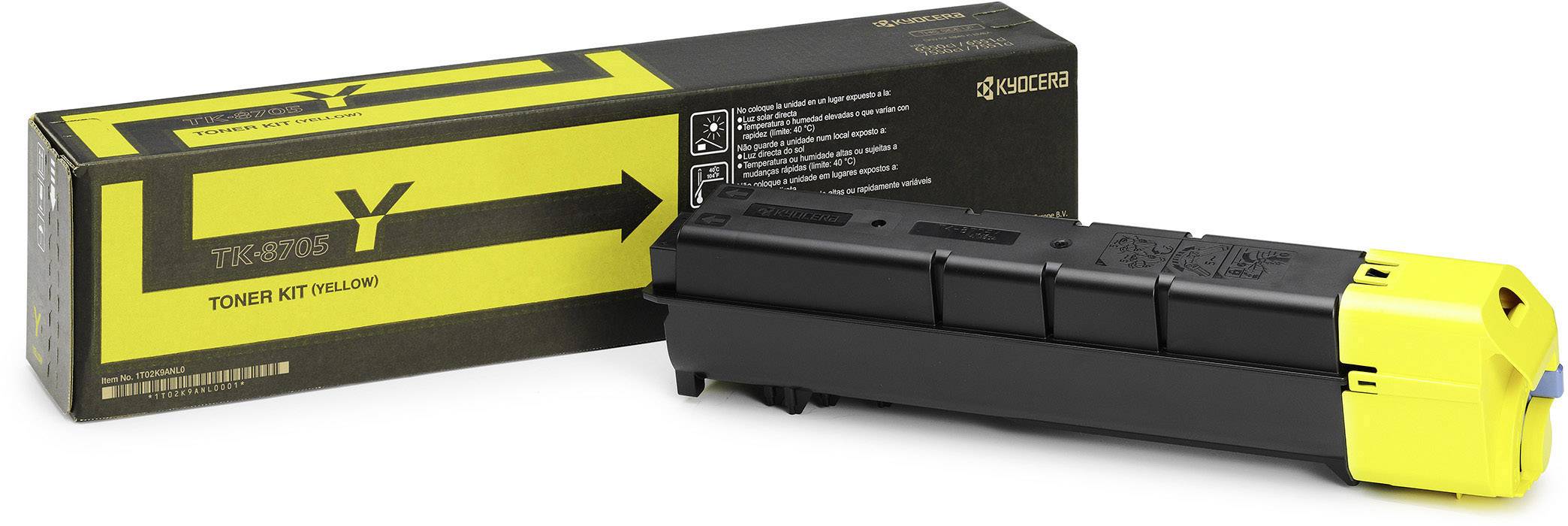 Kyocera Toner TK-8705Y Original Gelb 30000 Seiten 1T02K9ANL0