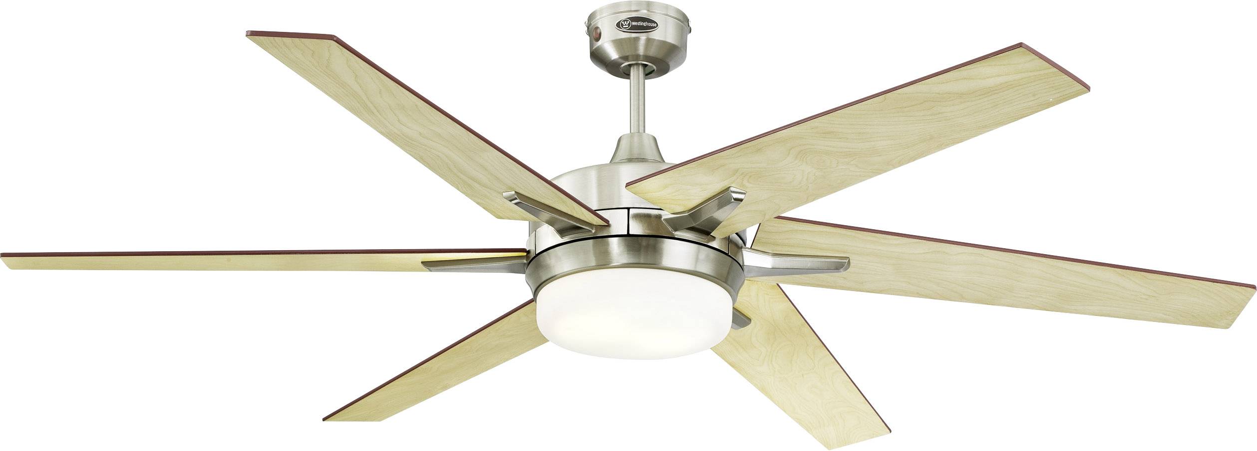 Westinghouse Cayuga Deckenventilator 82W (Ø x H) 152cm x 430mm Nickel (gebürstet) Austauschbare Flügel, Wendbare Flügel, mit