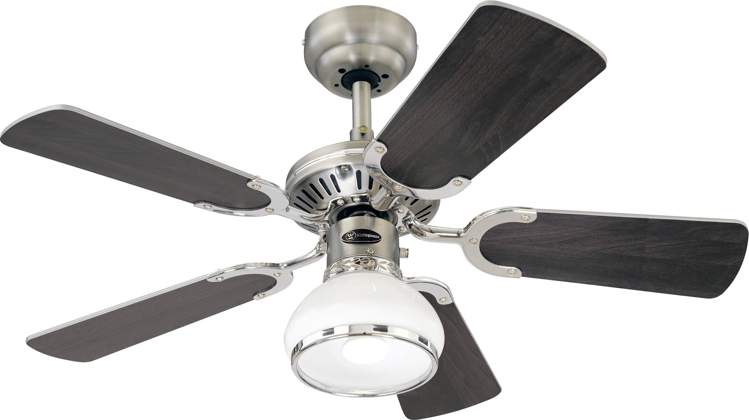 Westinghouse Princess Radiance II Deckenventilator 53W (Ø x H) 90cm x 330mm Zinn mit Beleuchtung, Wendbare Flügel, Winterbetrieb