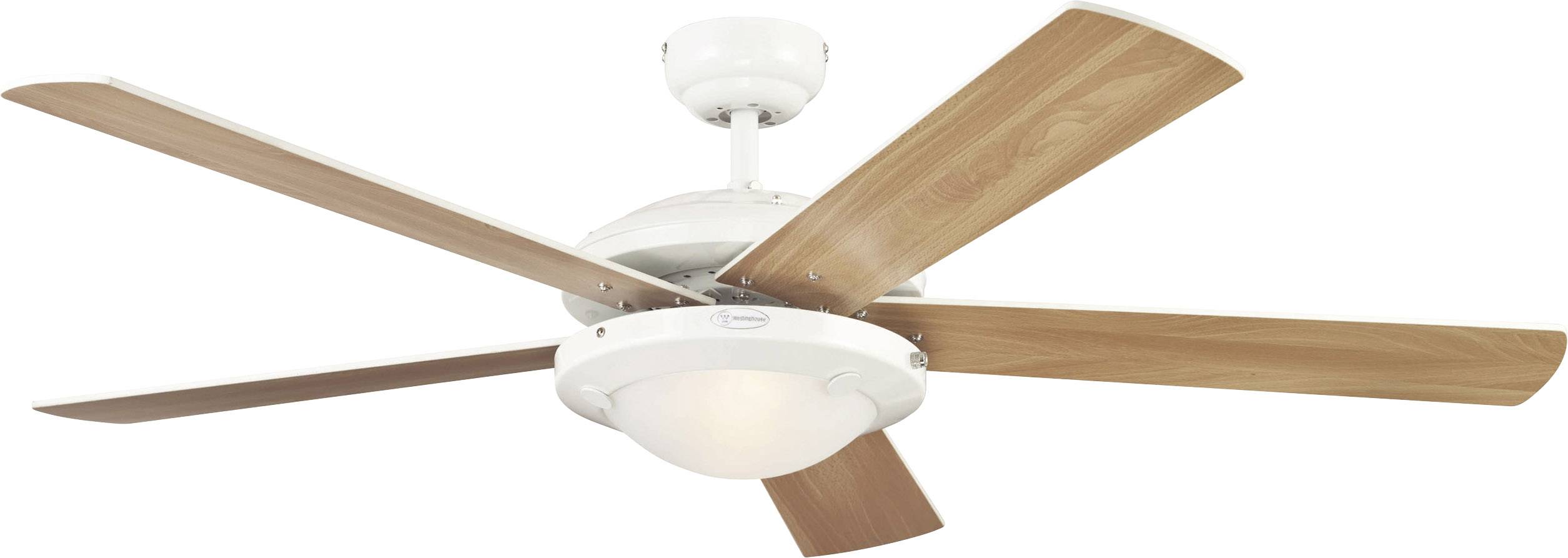 Westinghouse Comet Deckenventilator 58W (Ø x H) 132cm x 370mm Opalglas Austauschbare Flügel, Wendbare Flügel, mit Beleuchtung