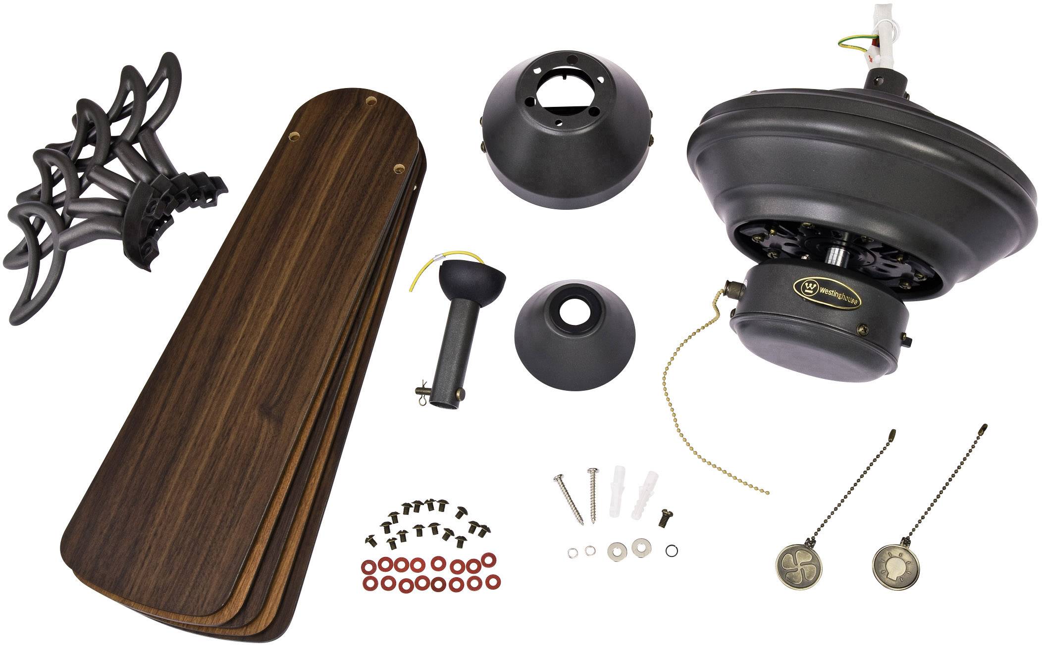 Westinghouse Nevada Deckenventilator 43W (Ø x H) 105cm x 34.5cm Eisen Wendbare Flügel, Winterbetrieb