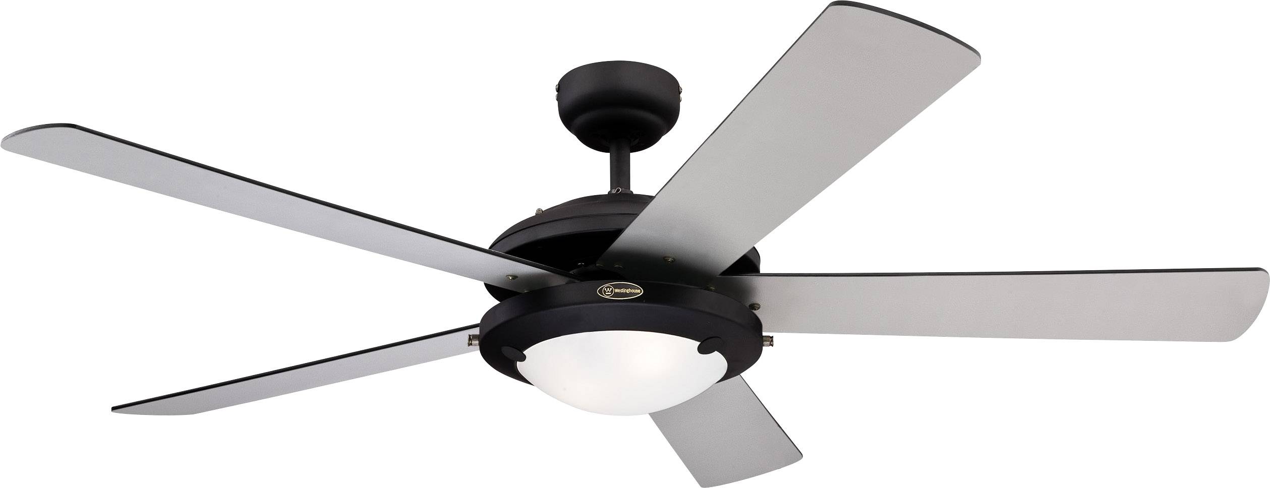 Westinghouse Comet Deckenventilator 58W (Ø x H) 132cm x 370mm Schwarz (matt) Austauschbare Flügel, mit Beleuchtung, Wendbar