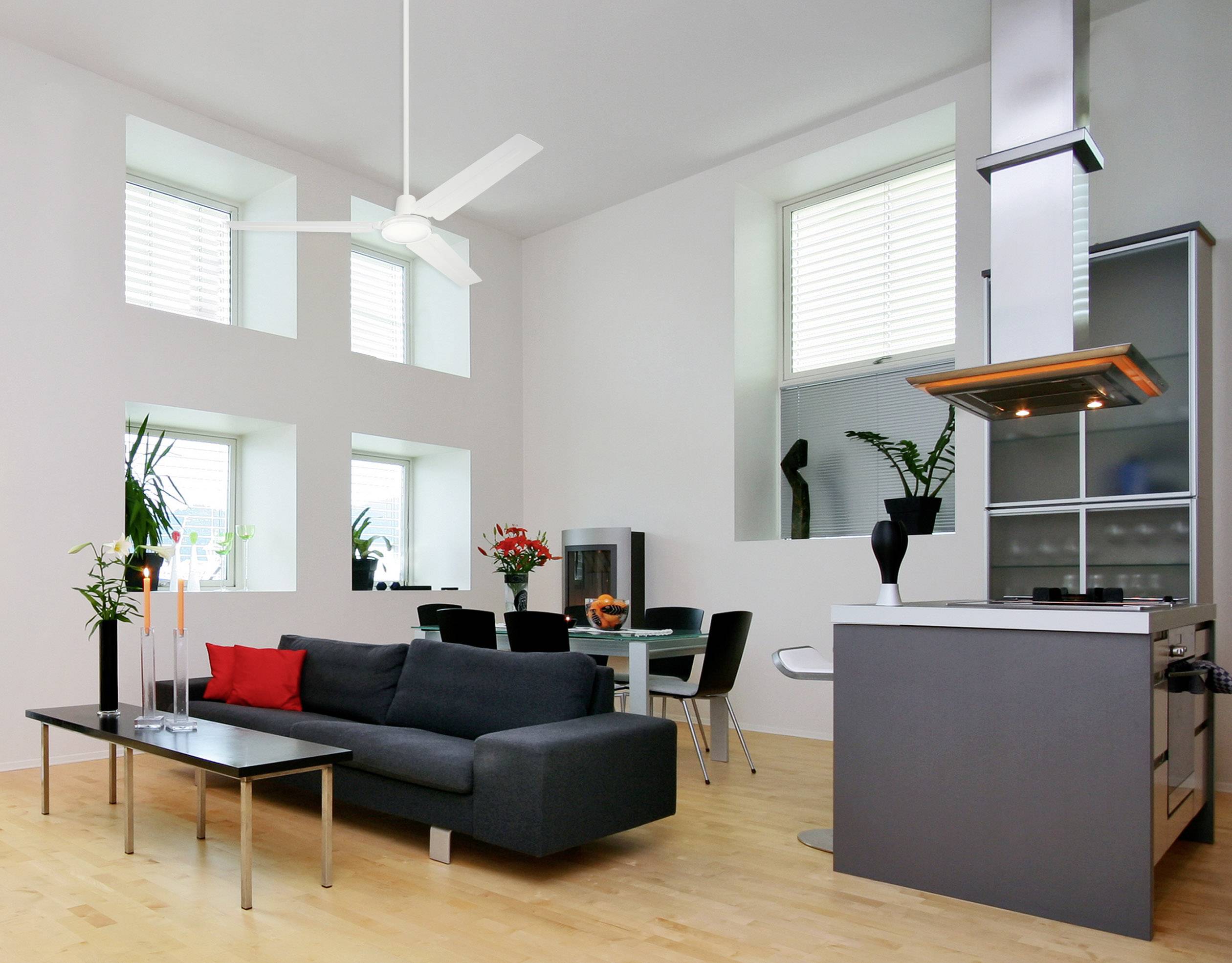 Westinghouse Industrial Deckenventilator 63W (Ø x H) 142cm x 42.2cm Weiß Winterbetrieb