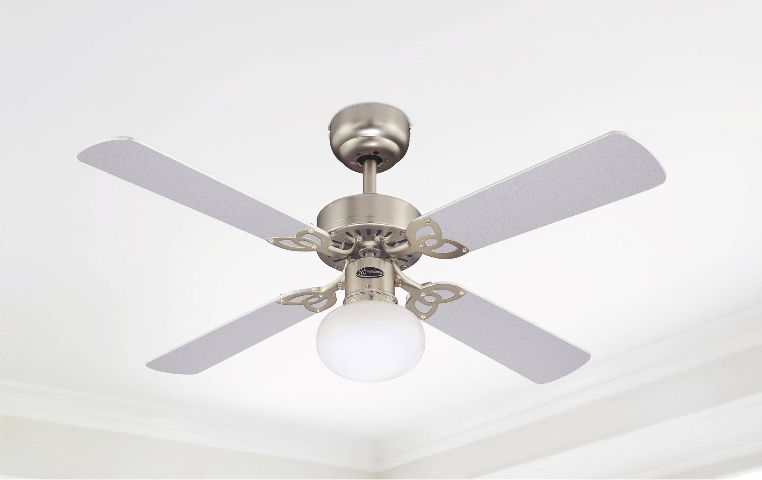 Westinghouse Vegas Deckenventilator 39W (Ø x H) 105cm x 325mm Aluminium mit Beleuchtung, Wendbare Flügel, Winterbetrieb