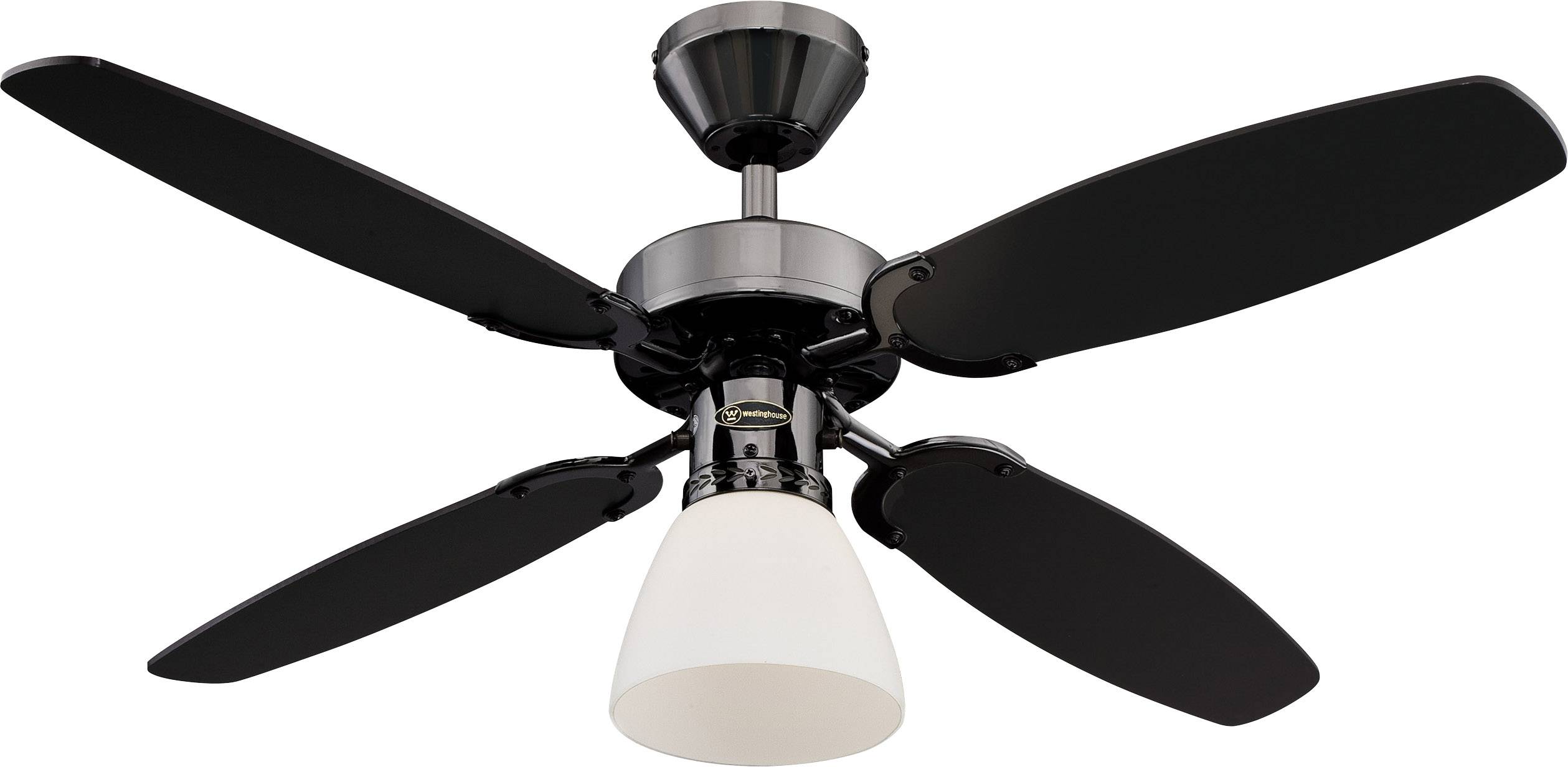 Westinghouse Capitol Deckenventilator 42W (Ø x H) 105cm x 44cm Schwarz mit Beleuchtung, Wendbare Flügel
