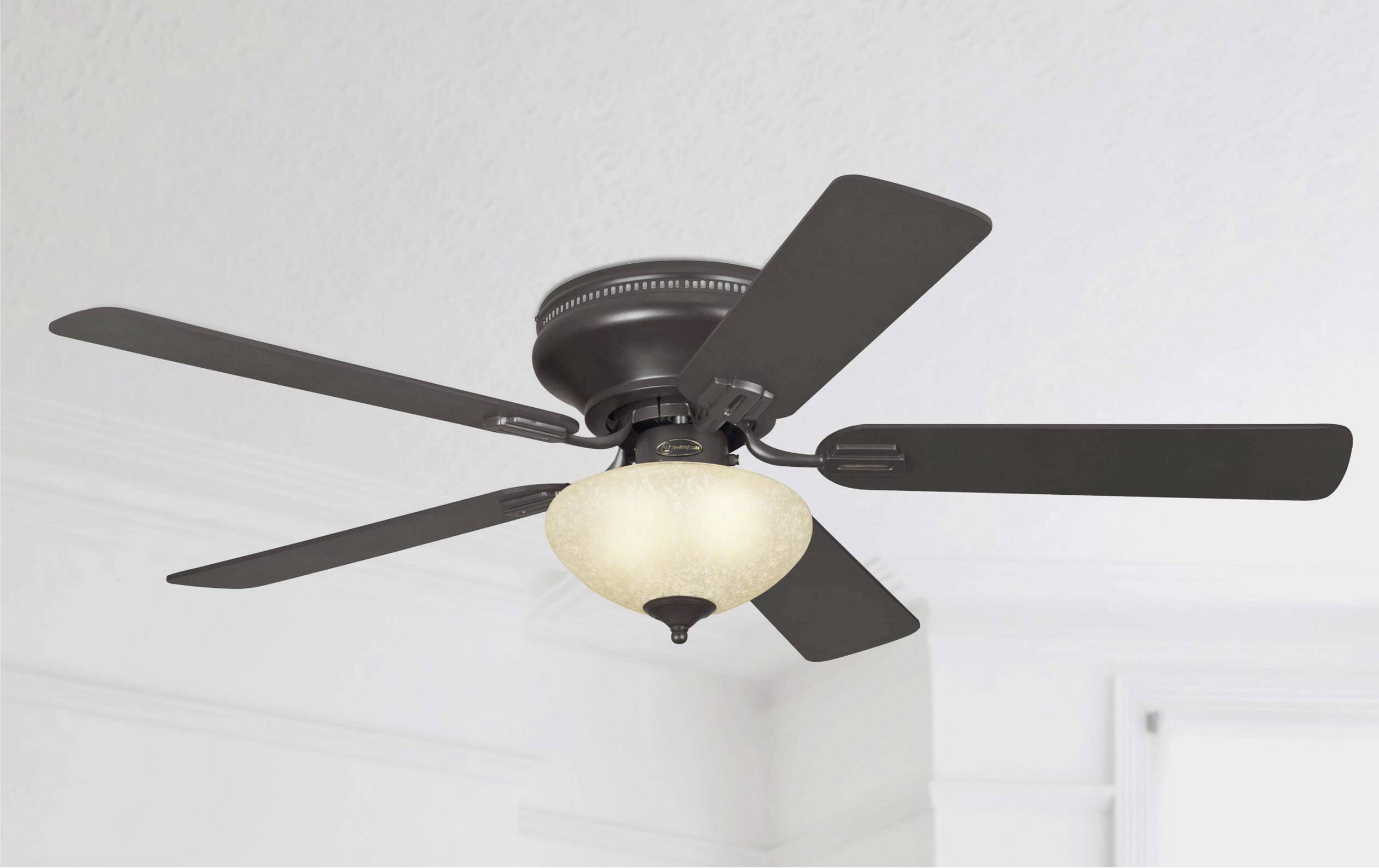 Westinghouse Everett Deckenventilator 57W (Ø x H) 132cm x 320mm Espresso mit Beleuchtung, Wendbare Flügel, Austauschbare Flügel