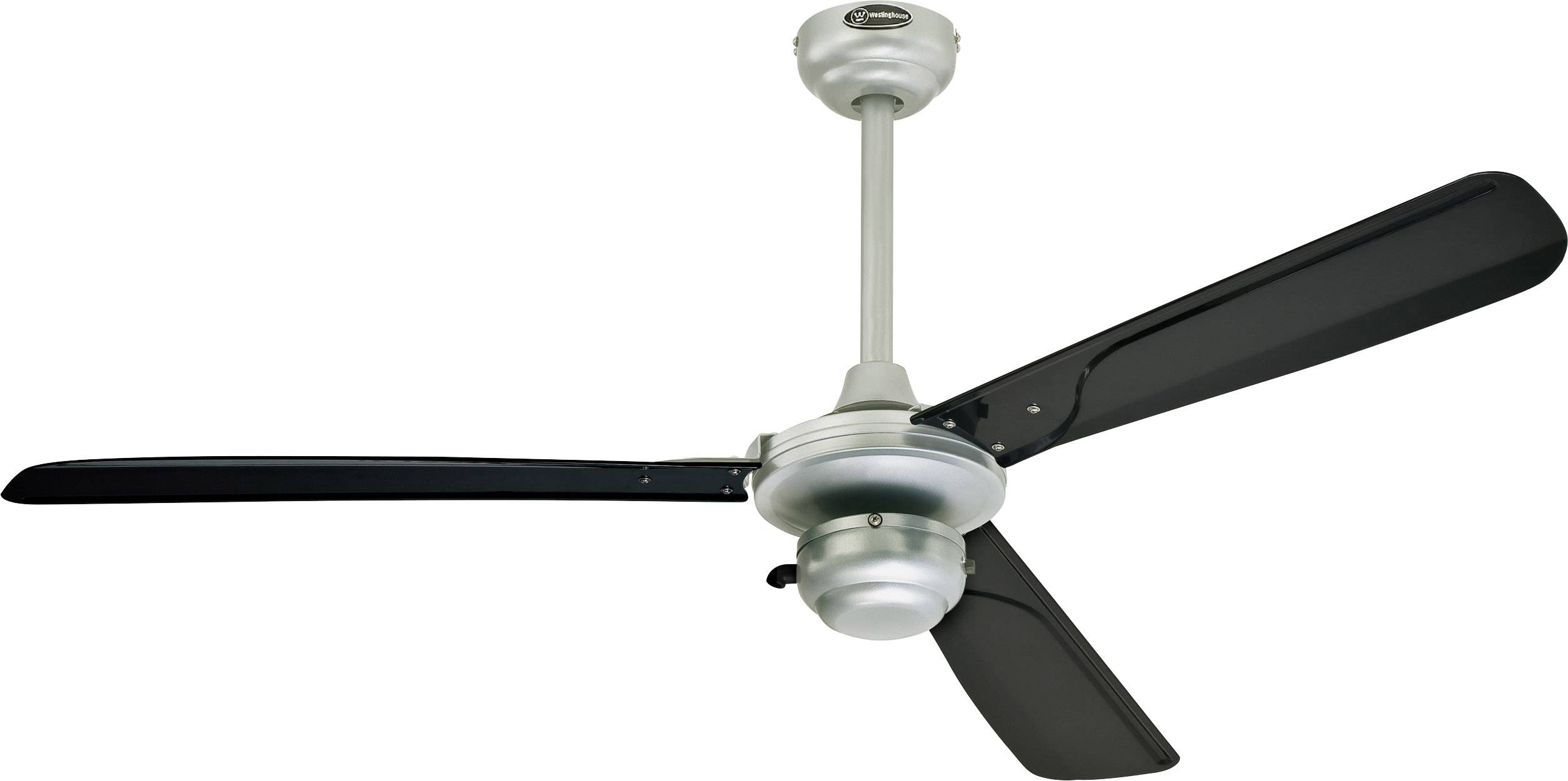 Westinghouse Mountain Gale Deckenventilator 55W (Ø x H) 132mm x 515mm Silber Austauschbare Flügel, Wendbare Flügel