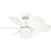Westinghouse Flora Royale Deckenventilator 54W (Ø x H) 76cm x 38cm Weiß mit Beleuchtung, Wendbare Flügel Westinghouse Flora Royale Deckenventilator 54W (Ø x H) 76cm x 38cm Weiß mit Beleuchtung, Wendbare Flügel