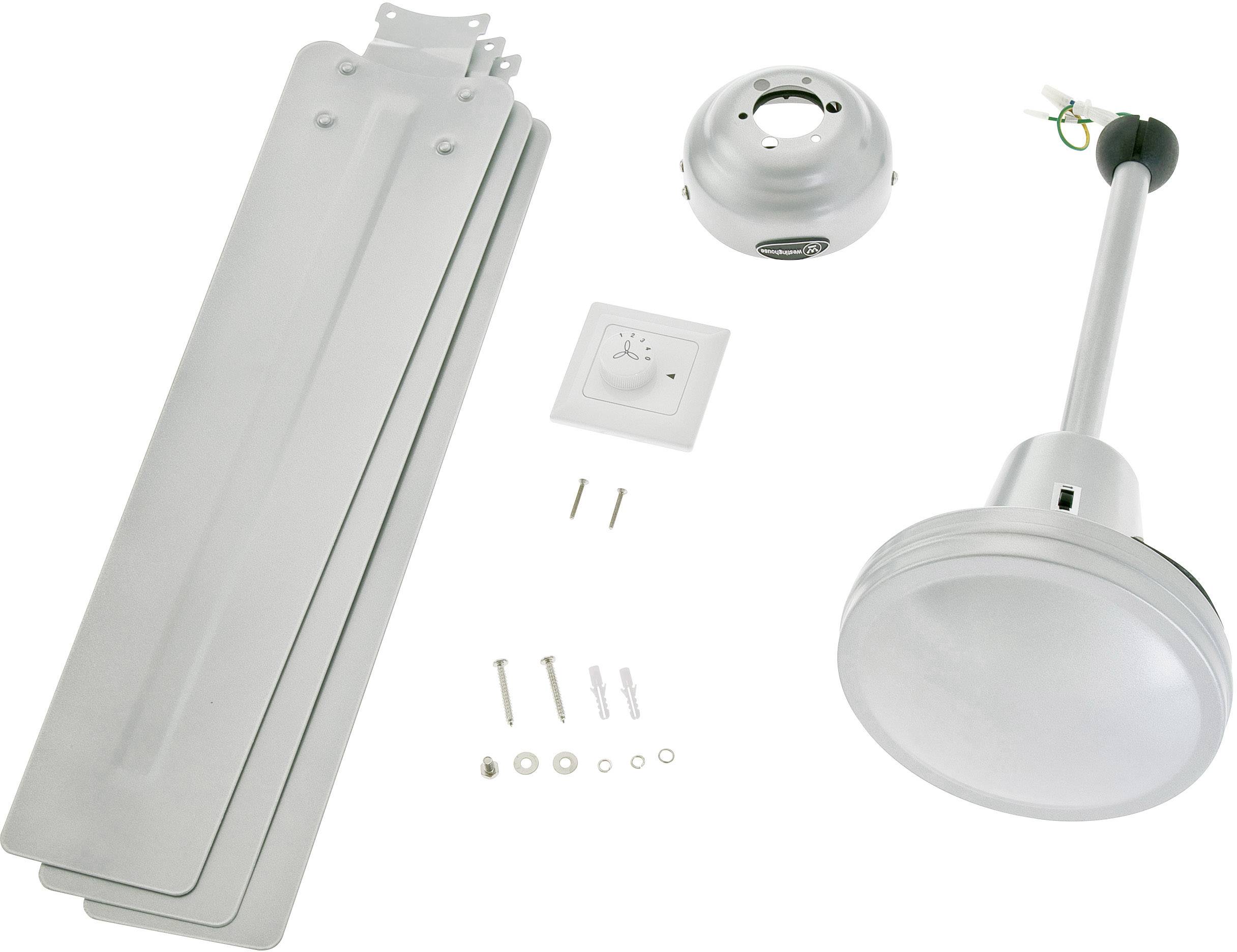 Westinghouse Industrial Deckenventilator 63W (Ø x H) 142cm x 42.2cm Silber Winterbetrieb