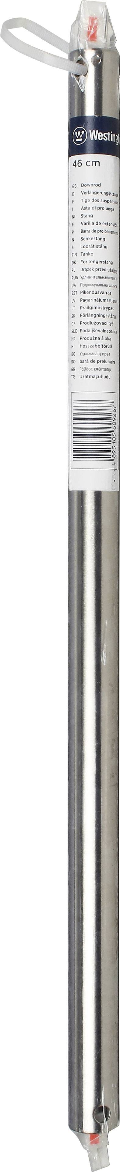 Deckenventilator-Verlängerungsstange Westinghouse Edelstahl 46 cm